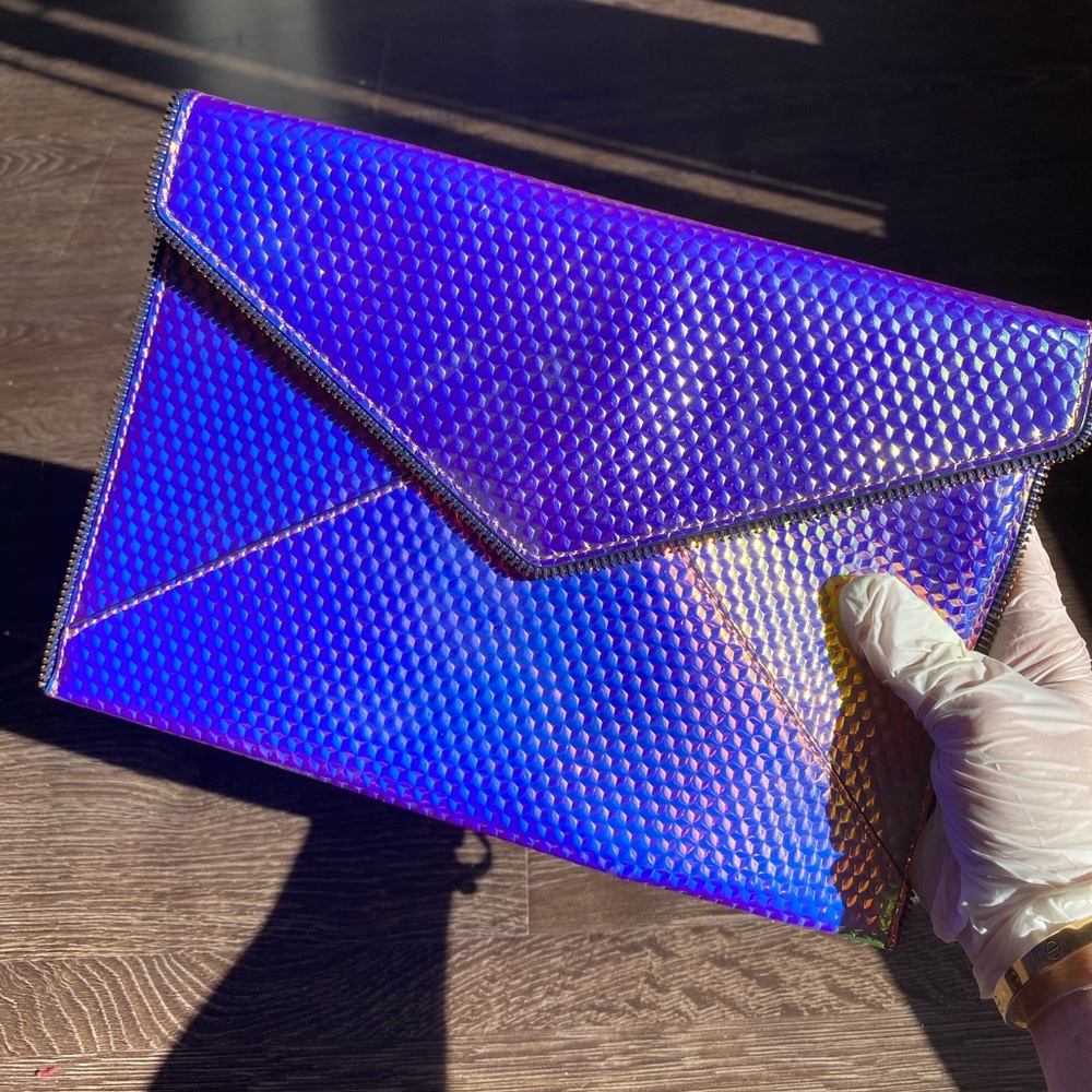 NEW WITH TAGS: Iridescent Rebecca Minkoff clutch